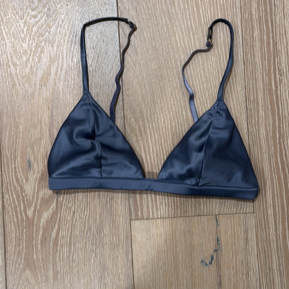 Victoria's Secret blue Satin Bralette